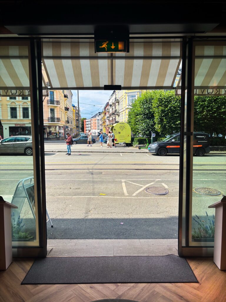 Utsikt mot den nye Myrqvist-butikken på Valkyriegata i Oslo